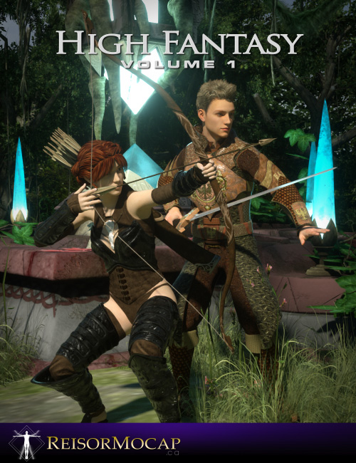 High Fantasy Volume 1 Moves Pack for Daz3D Genesis 3 and Genesis 8