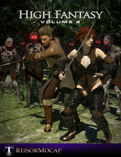 High Fantasy Volume 2 Moves Pack for Daz3D Genesis 3 and Genesis 8
